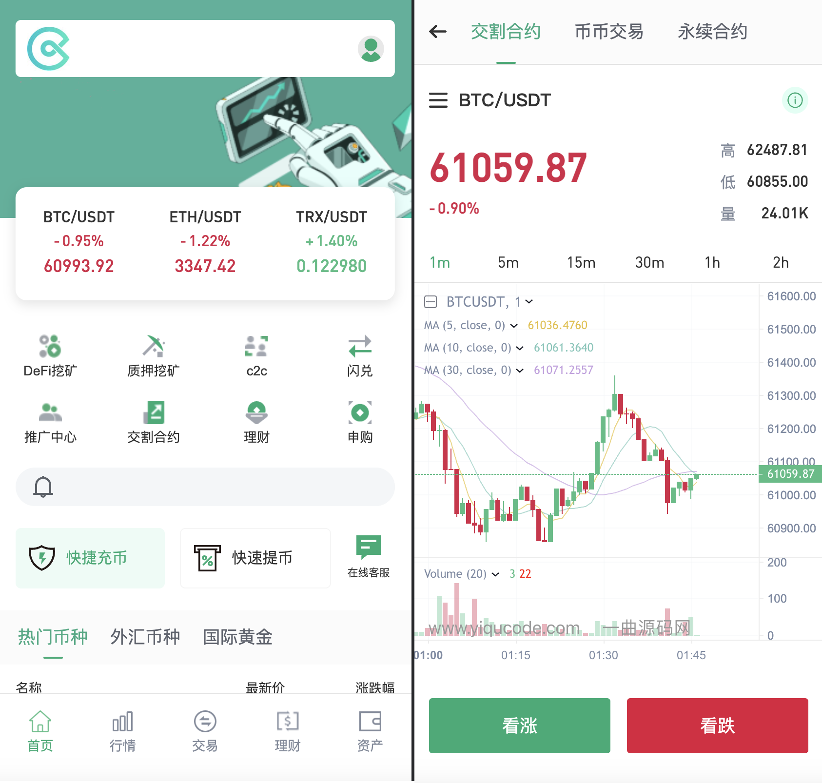 图片[3]-【寄售】多语言交易所源码/手机端uniapp电脑端vue.支持秒合约/币币/U本位合约/DeFi挖-高山源码