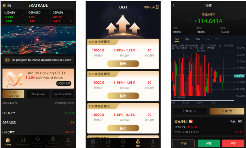 多语言微交易系统/外汇虚拟币贵金属微盘源码/新增群控单控/前端vue-高山源码