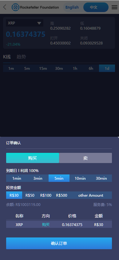 图片[2]-多语言海外微盘交易系统源码虚拟币比特币BTC微盘+代理模式后台可控杀！-高山源码
