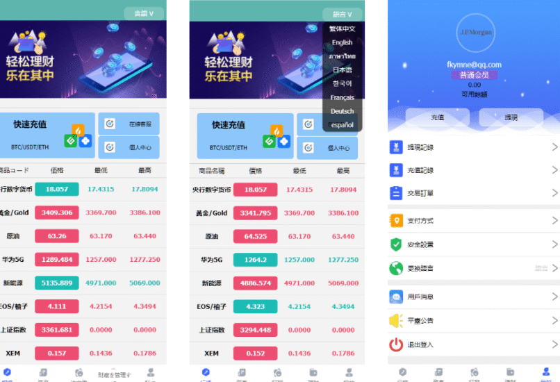 八国语言微盘系统/外汇微交易系统/投资理财源码-高山源码