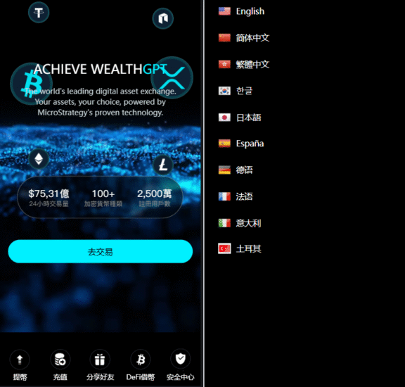 全新二开多语言/股票外汇/黄金期货/虚拟币/etf/defi借贷/c2c/申购/跟单/理财/ai量化/综合交易所源码-高山源码