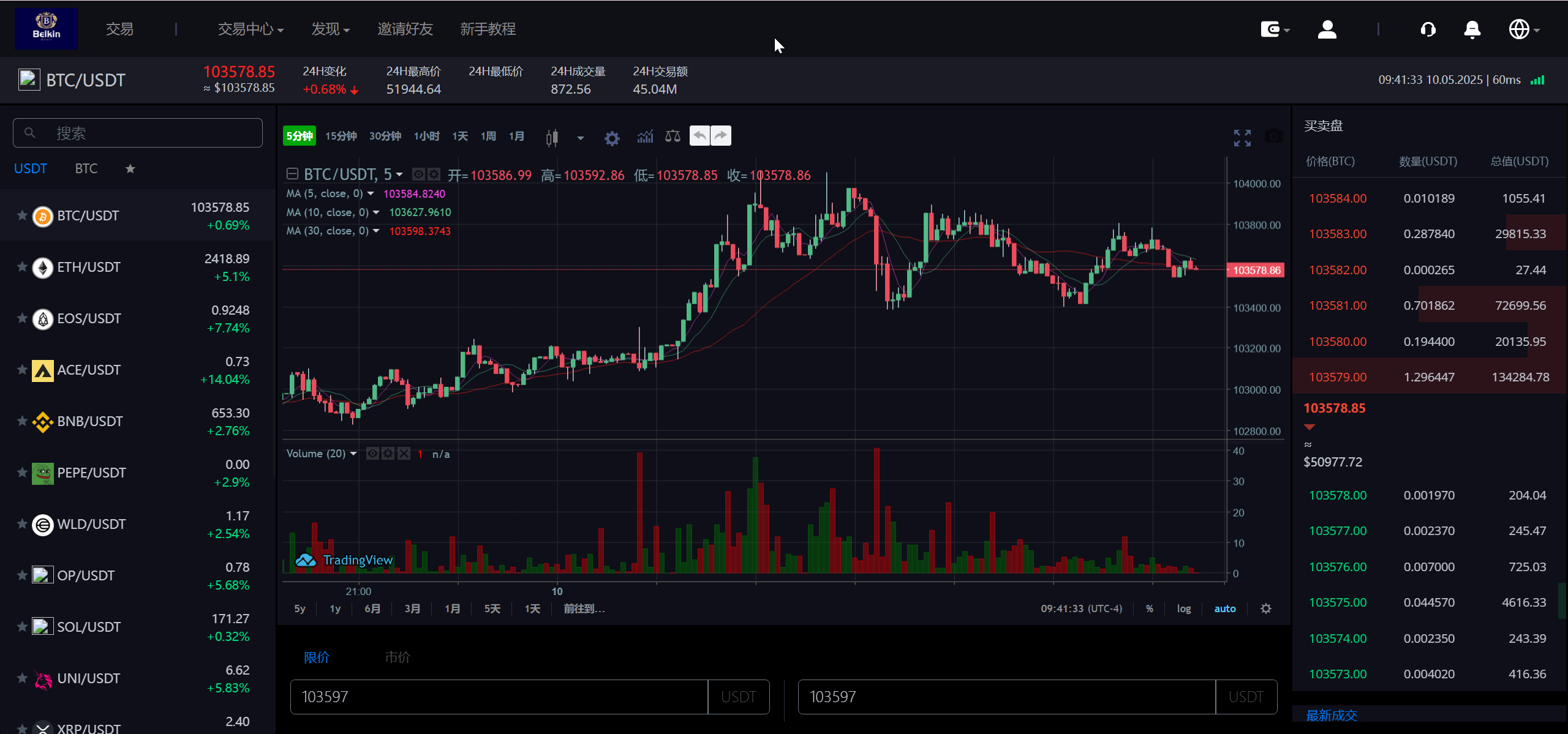 图片[6]-Belkin多语言交易所源码/永续合约+秒合约+币币交易+自发币+完整K线行情控制+交易对游戏+代理系统/前端uniapp+后端PHP-高山源码